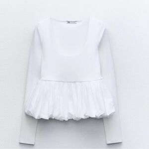 Zara peplum long sleeve